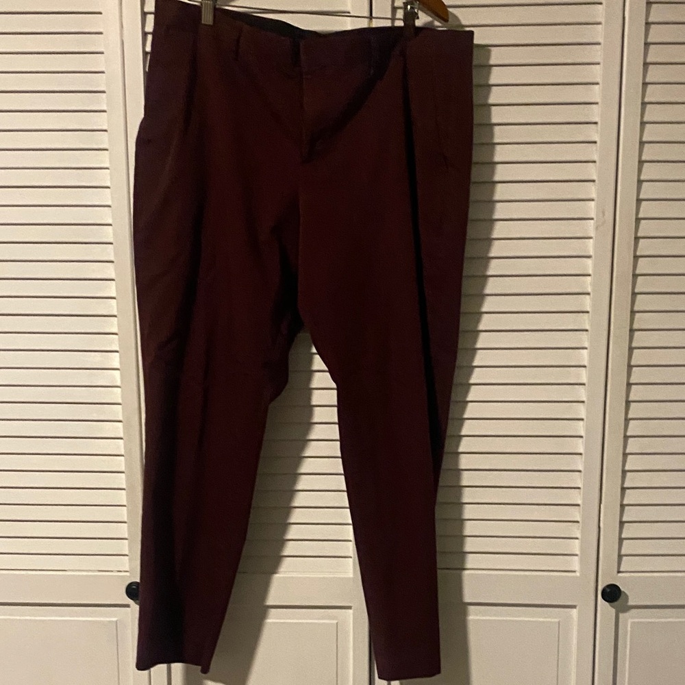 Express Men's Deep Red Dress Pants 38x32